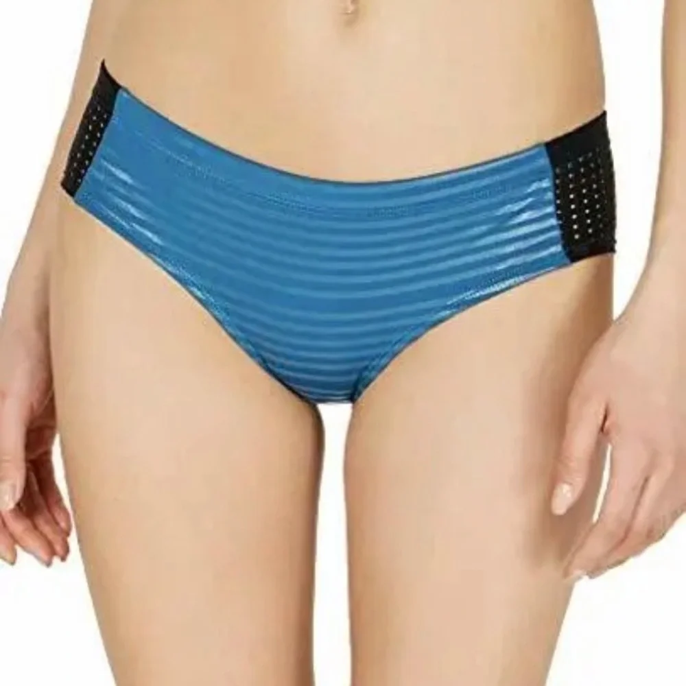 Nike 6:1 Shine Stripe Hipster Bikini Bottom NWOT